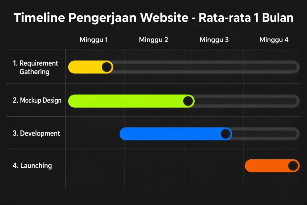 Timeline Pengerjaan - Jasa Pembuatan Website Profesional